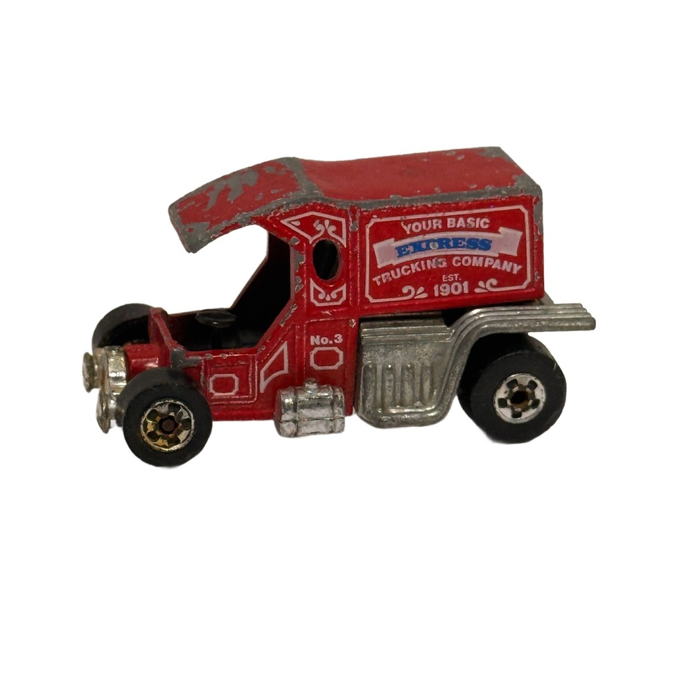 Hot Wheels T Totaller Truck Red Diecast Toy Car Mattel 1976
